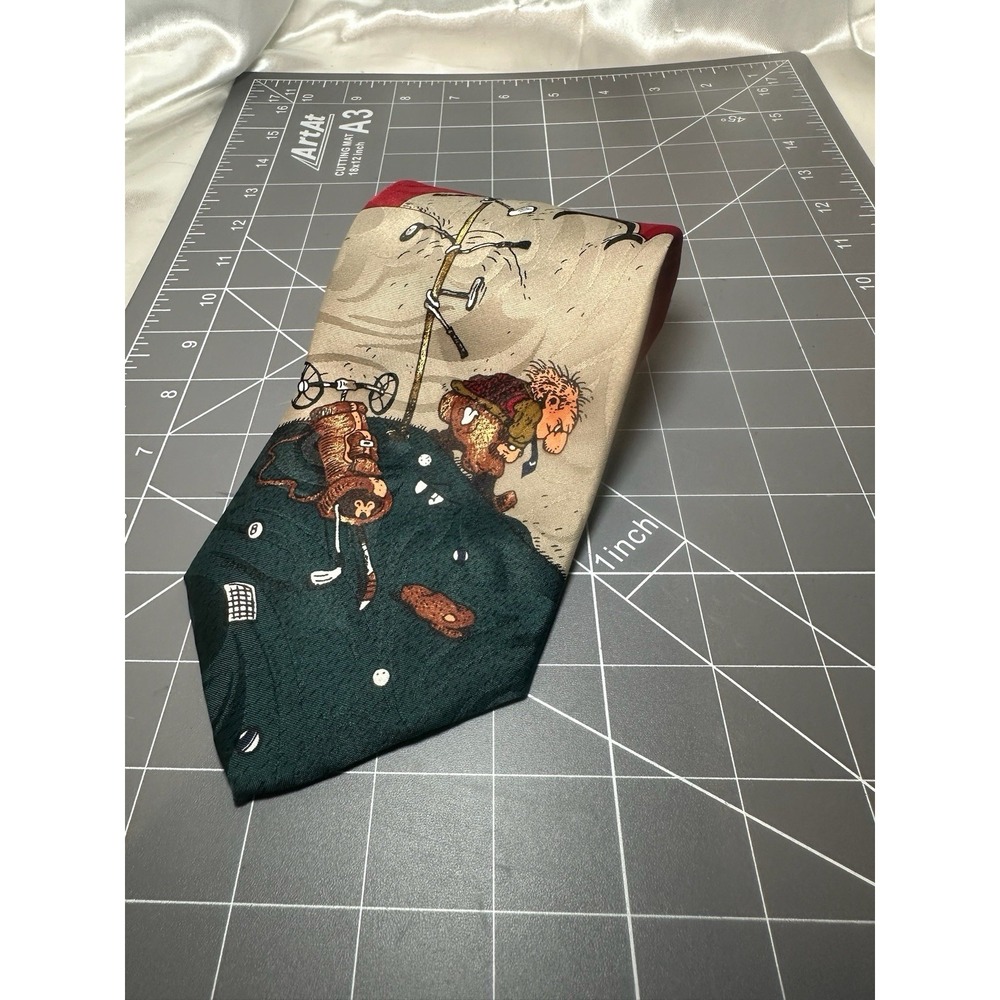 Balancine Hot Cakes 56.5" Grumpy Golfer Funny Golf Novelty Necktie Neck Tie Mens